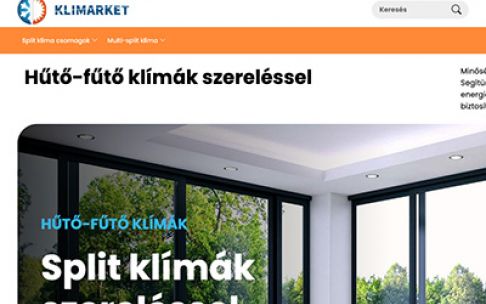 Klimarket – Informatív és értékesítésre optimalizált webáruház fejlesztés Klimarket – Informatív és értékesítésre optimalizált webáruház fejlesztés